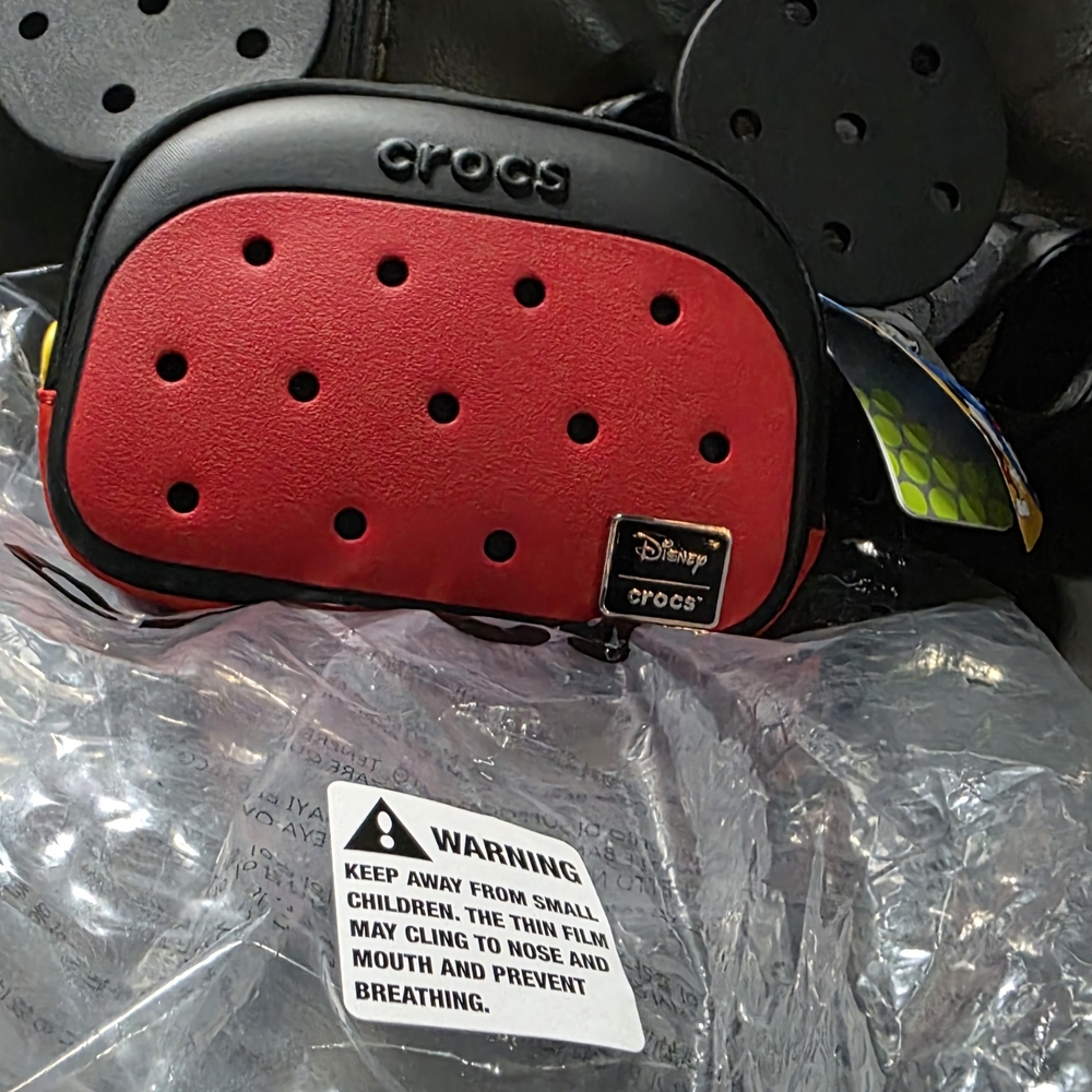 Disney X Crocs Mickey  Belt Bag in Red and Black NWT
